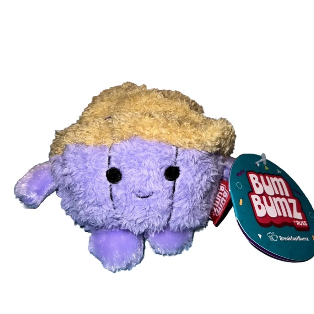 New Bum Bumz BreakfastBumz Melissa the Blueberry Muffin 4.5" plush